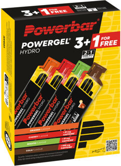 PowerBar Multiflavour Pack Powergel Hydro (3+1) zwart - ONE-SIZE