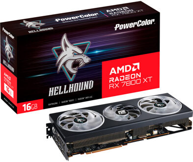 PowerColor Hellhound Radeon RX 7800 XT 16GB Grafische kaart