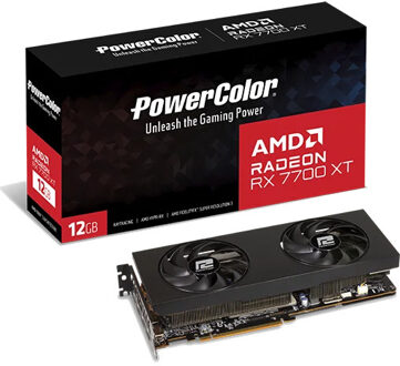 PowerColor Radeon RX 7700 XT 12GB GDDR6 Grafische kaart