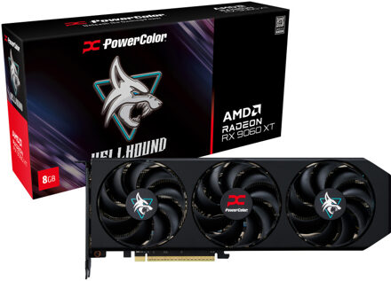 PowerColor Radeon RX 9060 XT Hellhound 8GB Grafische kaart