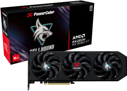 PowerColor Radeon RX 9060 XT Hellound 16GB Grafische kaart