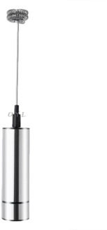 Powerful Electric Milk Frother With 2pcs Stainless Steel Handheld Spring Whisk Foam Maker for Coffee Kitchen Appliance