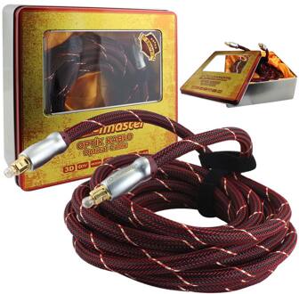 Powermaster Optische Kabel 5 Meter Metalen Boxed