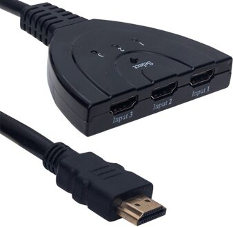 Powermaster PM-17229 3 Ingang 1 Uitgang Hdmi Switcher Picker Kabel