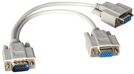 Powermaster Vga Naar 2 Vga 30 Cm Kabel