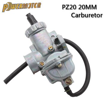Powermotor Motorfiets PZ20 Carburateur 20 Mm Carb Voor 50cc 70cc 90cc 110cc 125cc 135 Keihi Kazuma Atv Quad Go Karts bromfiets Zon