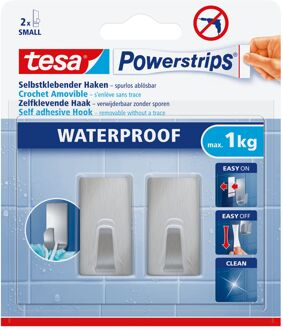 Powerstrips® Waterproof haken S metaal rechthoekig