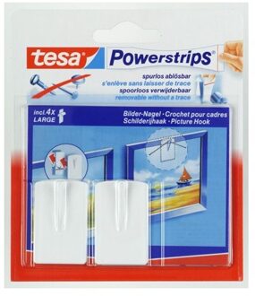 Powerstrips Schilderijhaak - Wit - 2 Stuks