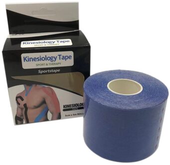 Powerti 1Pc Kinesiologie Tape Katoen Elastische Bandage Knie Pads Spier Kinesio Tape Atletische Herstel paars