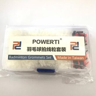 Powerti Mini Badminton Racket Grommets Oogjes Emmer Rijgen Gereedschap voor Badmintonracket Zwart Grijs Wit kleur