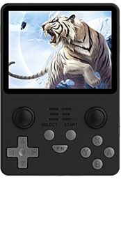 Powkiddy RGB 20S Handheld Game Console 3.5 inch Retro Gaming Built-in 2500 Games with 16G+128G TF Card