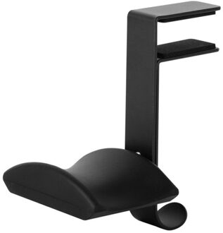 Poyatu Desk Mount Universele Kantoor Hanger Gaming Hoofdtelefoon Stand Beugel Rek Headset Houder Ruimtebesparend Tafel Klem Stand A zwart