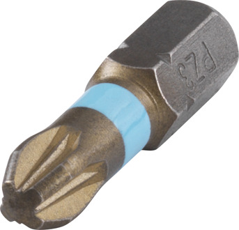 Pozidriv Bits - TiN Torsion - PZ 3 - 25 mm - 2 Stuks