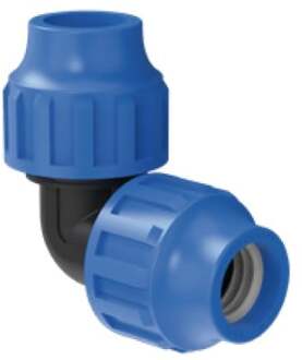 PP aansluithoek 90°, 20 mm, klemkoppeling voor HDPE - 984845117
