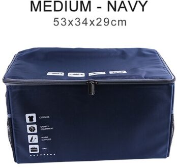 Pp Board Opbergen Opruimen Waterdichte Kofferbak Organisator Opvouwbare Opbergtas Cargo Opslag Opbergen Auto Accessoires donker blauw M