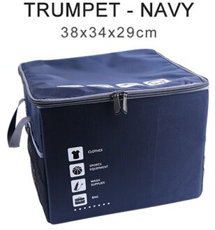 Pp Board Opbergen Opruimen Waterdichte Kofferbak Organisator Opvouwbare Opbergtas Cargo Opslag Opbergen Auto Accessoires donker blauw S