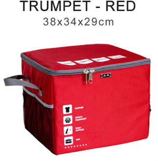 Pp Board Opbergen Opruimen Waterdichte Kofferbak Organisator Opvouwbare Opbergtas Cargo Opslag Opbergen Auto Accessoires rood S