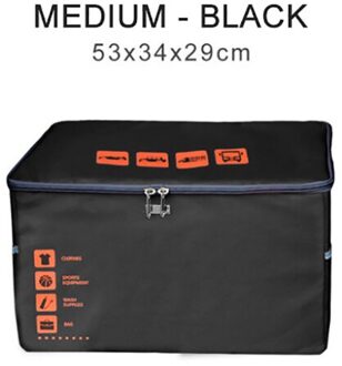 Pp Board Opbergen Opruimen Waterdichte Kofferbak Organisator Opvouwbare Opbergtas Cargo Opslag Opbergen Auto Accessoires zwart M