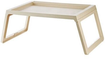 Pp Eenvoudige Draagbare Laptop Tafel Ontbijt Tafel Lichtgewicht Opvouwbare Bed Bureau Student Slaapzaal Lui Studie Schrijftafel 5 Kleur Beige