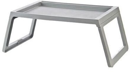 Pp Eenvoudige Draagbare Laptop Tafel Ontbijt Tafel Lichtgewicht Opvouwbare Bed Bureau Student Slaapzaal Lui Studie Schrijftafel 5 Kleur grijs