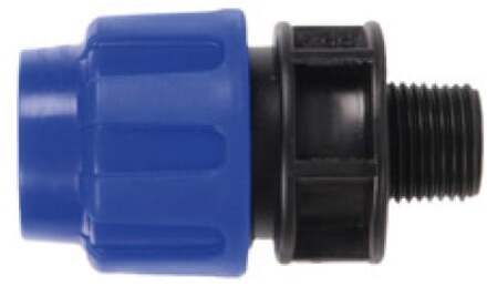 PP overgangsstuk, 32 mm x 3/4"ET, klemkoppeling voor HDPE - 984842417