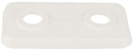 PP radiator dubbele afdekplaat, wit, 15 x 10 mm, voor 1/4" - 988236555