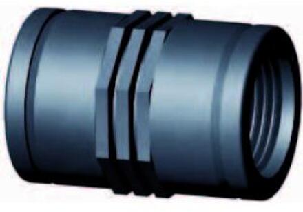 PP sok met binnendraad - 1 1/4"