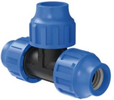 PP T-stuk, 20 mm, klemkoppeling voor HDPE - 984844117