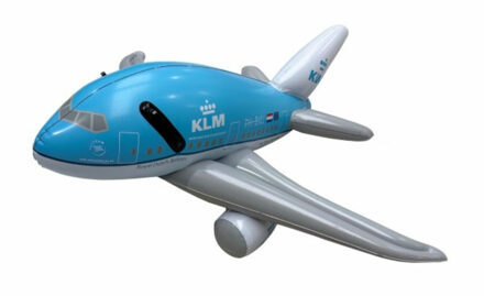 PPC Opblaasbaar vliegtuig - L100 cm - KLM Royal Dutch Airlines - decoractievliegtuig Multi