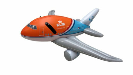 PPC Opblaasbaar vliegtuig - L100 cm - KLM Royal Dutch Airlines - Orange Pride Multi