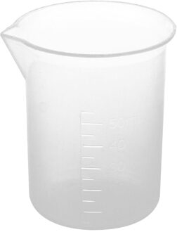 Ppyy -50Ml Clear Plastic Afgestudeerd Maatbeker Voor Biochemie Lab Schaal Mok