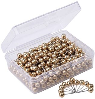 Ppyy-Kaart Kopspijkers Push Pins, Met 1/ 5 Inch Ronde Plastic Hoofd En Stalen Punt, 400 Pcs rood