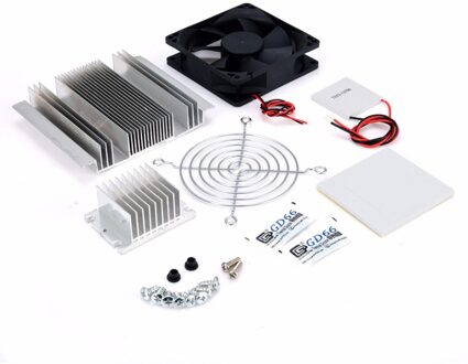 Prachtige 1Pc Dc 12V Metalen Peltier Halfgeleider Koeler Diy Kit Voor Koeling Airconditioner Systeem