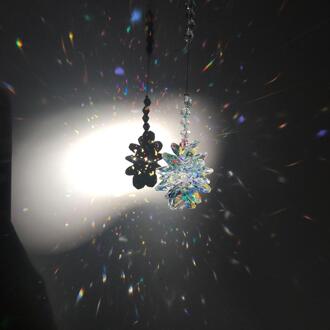 Prachtige Ab Crystal Glas Venster Opknoping Feng Shui Healing Prisma Zon Catcher Rainbow Maker Home Garden Decor