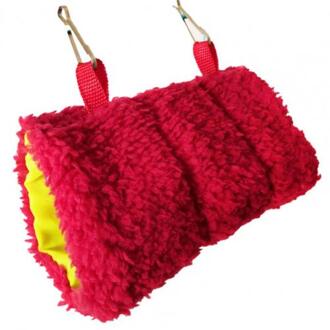 Prachtige Boot Emmer Vormige Hamster Huis Opknoping Slaapzak Katoen Nest Dierbenodigdheden Opgeschort Kussen Gemaakt Van Zacht Katoen Rood