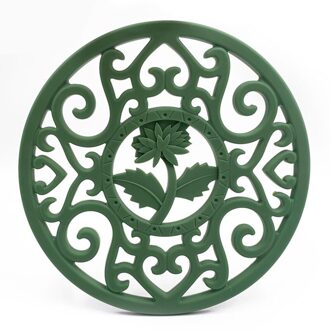 Prachtige Gietijzeren Theepot Trivets Theepot Houder Chrysant Patroon Pot Mat Keuken Theewaar Theeceremonie Accessoires groen