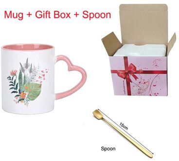 Prachtige Keramische Cup Creatieve Mok Cartoon Plant Patroon Koffie Mok Home Drinkbeker Melk Sap Ontbijt Cup KTZW-042 KTZW-042-G