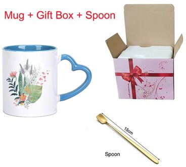 Prachtige Keramische Cup Creatieve Mok Cartoon Plant Patroon Koffie Mok Home Drinkbeker Melk Sap Ontbijt Cup KTZW-042 KTZW-042-H