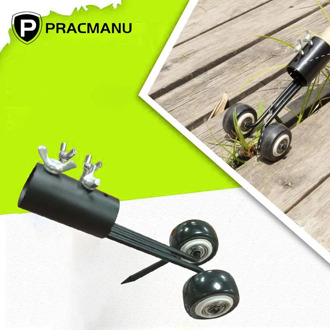PRACMANU Weeds Snatcher Weeder With Wheel Weed Weeding Head Steel Garden Weed Razors Lawn Mower Garden Grass Machine