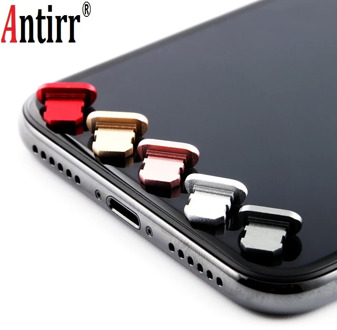 Practical Mobile Phone Anti Dust Plug Metal Charger Port Anti Dust Plug For IPhone 5 6 7 8 plug X USB Port Cover Dust Plug