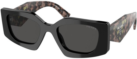 Prada Black/Dark Grey Sunglasses Prada , Black , Dames - 51 MM