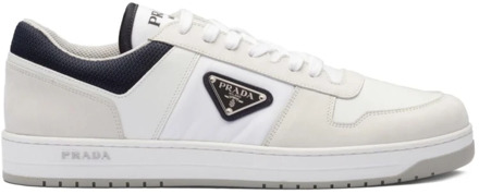 Prada Downtown Re-Nylon Lage Sneakers Prada , White , Heren - 40 EU