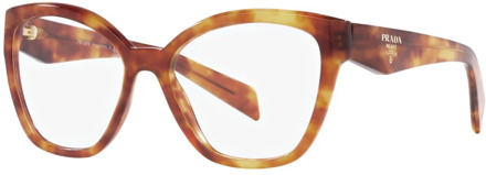 Prada Havana Brown Eyewear Frames Prada , Brown , Unisex - 52 MM