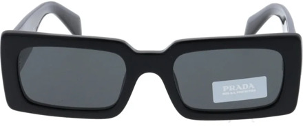 Prada Iconische Zonnebril Aanbieding Prada , Black , Unisex - 52 MM