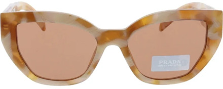 Prada Iconische zonnebril voor vrouwen Prada , Beige , Dames - 53 MM