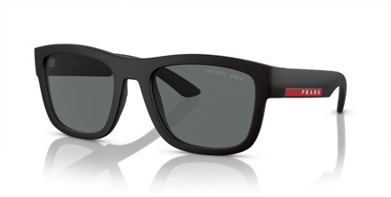 Prada Linea Rossa Sunglasses Blue/Dark Grey Prada , Blue , Heren - 56 MM