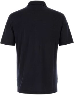 Prada Middernacht Blauwe Wol Shirt - maat EU 46 Navy
