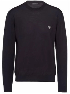 Prada Modieuze Sweater Collectie Prada , Black , Heren - Xl,L,M
