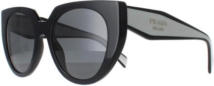 Prada PR14WS 09Q5S0 zwart en talk donkergrijs zonnebril - maat