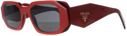 Prada PR17WS 12N5S0 oranje zwart donkergrijs zonnebril - maat